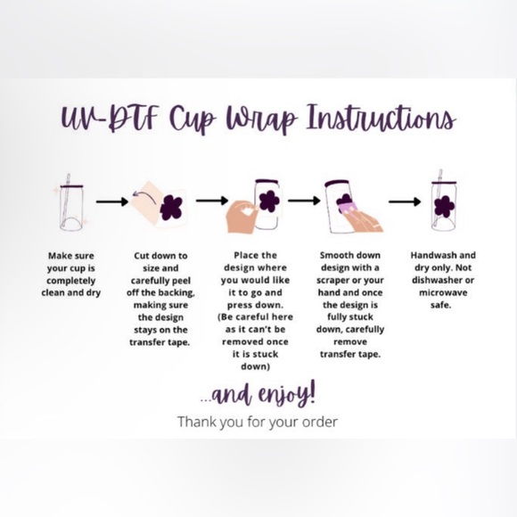 Our UV Wrap Instructions we appreciate your business - Picture 3 of 4